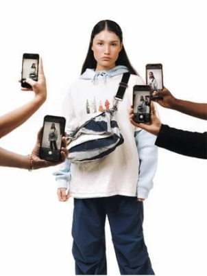 Person holding phones